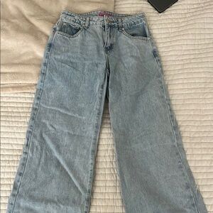 Edikted Light Wash Wide Leg Jeans